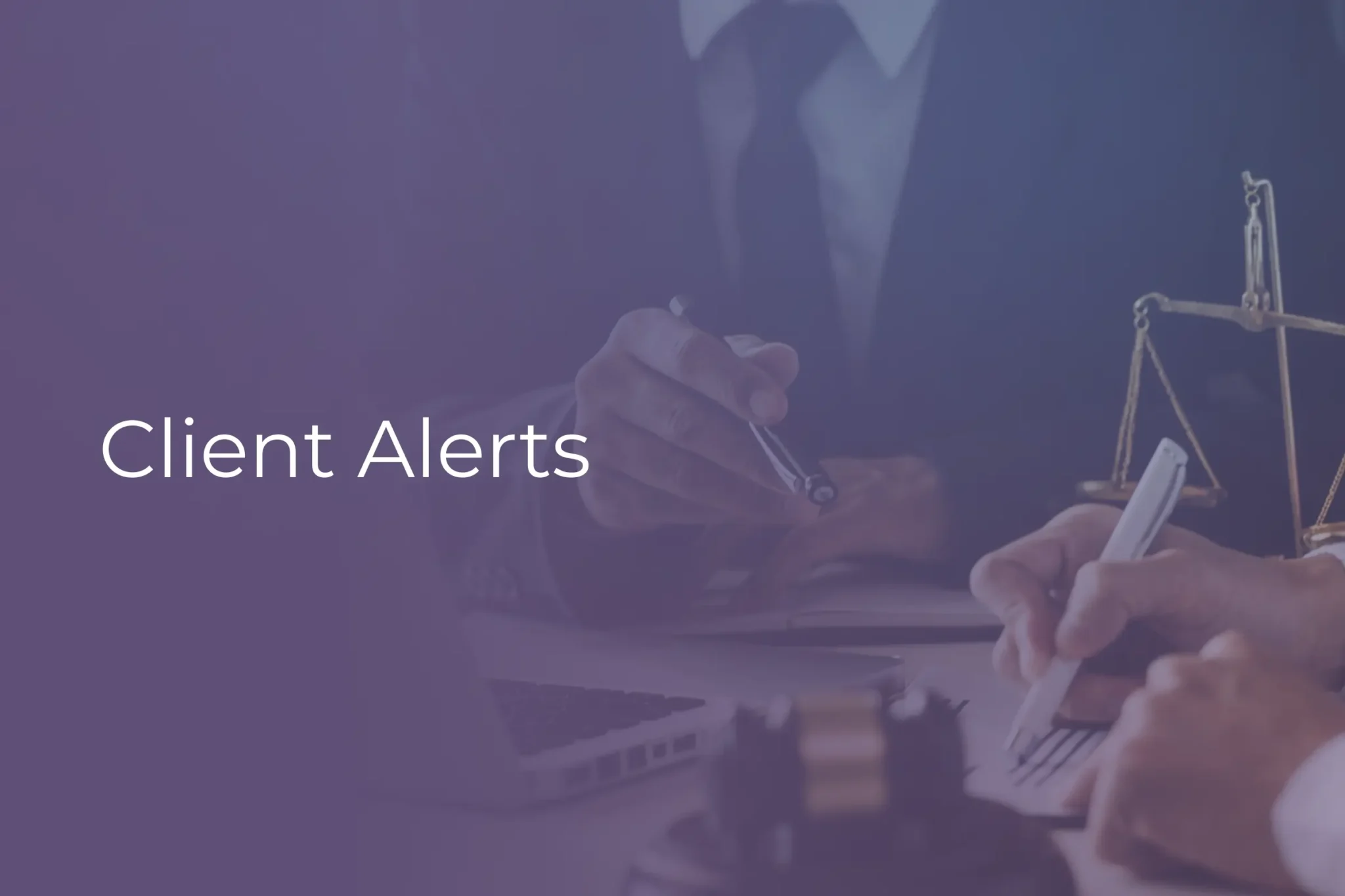 Client Alerts, Press Release, Recent MSS News